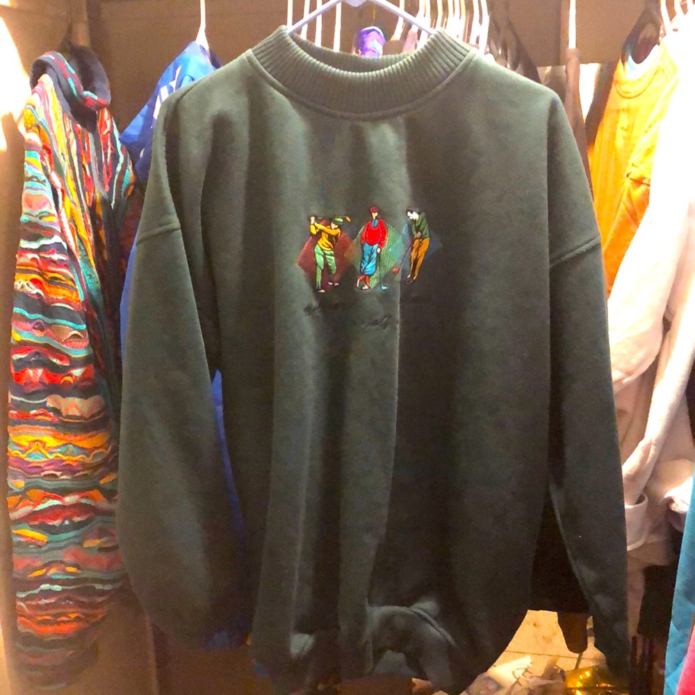 Vintage Australian embroidered crew neck sweater